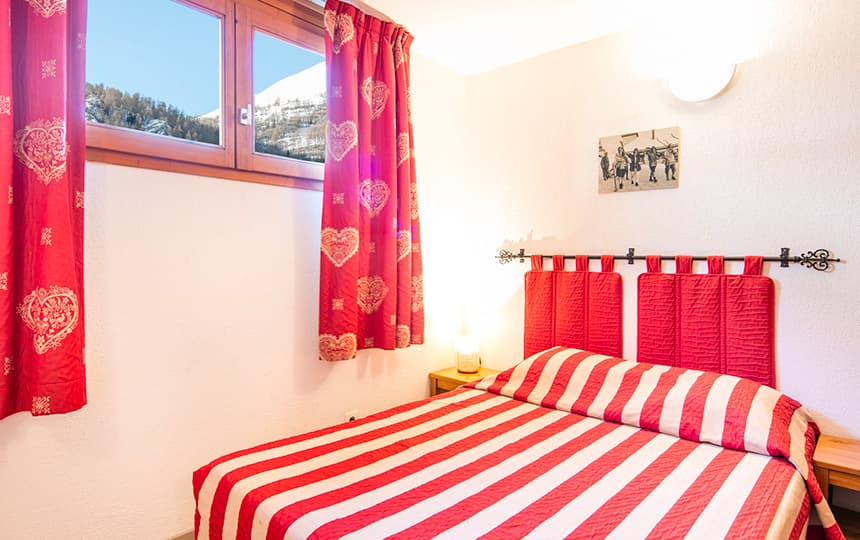 Résidence Le Hameau de Valloire - chambre 2P6 lit double