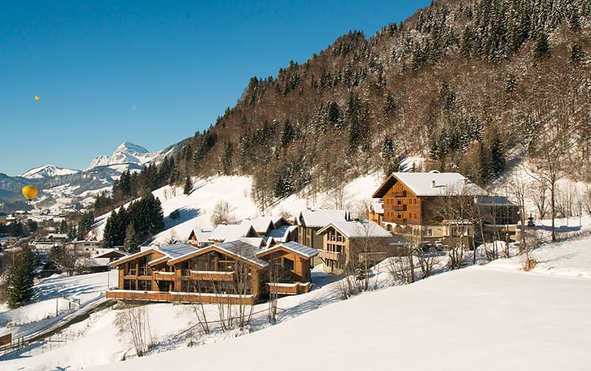 Chalets Les Portes de Megève à Praz sur Arly - extérieur hiver