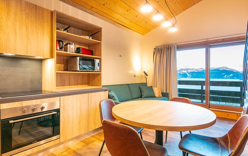Résidence Beauregard à Doucy / Valmorel - Appartement 2 pièces 5 personnes PMR