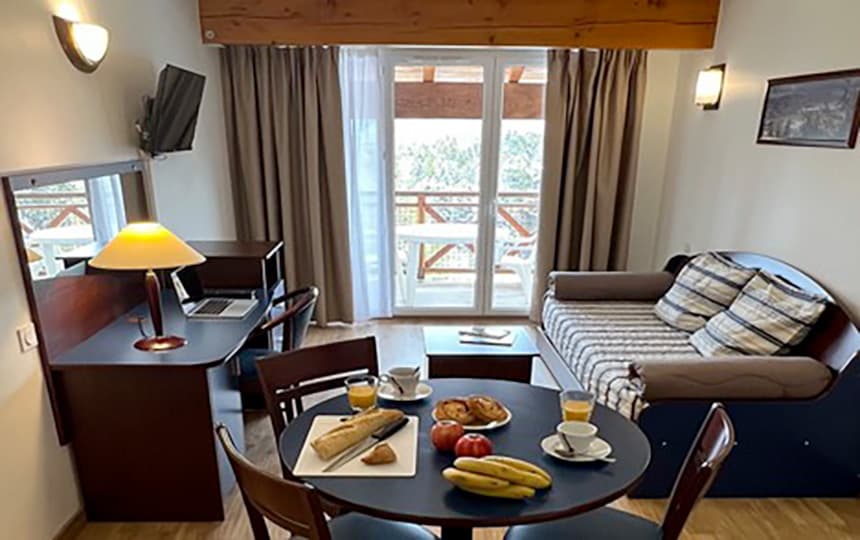 Résidence Pyrénées 2000 Font Romeu appartement 4 personnes avec vue montagne