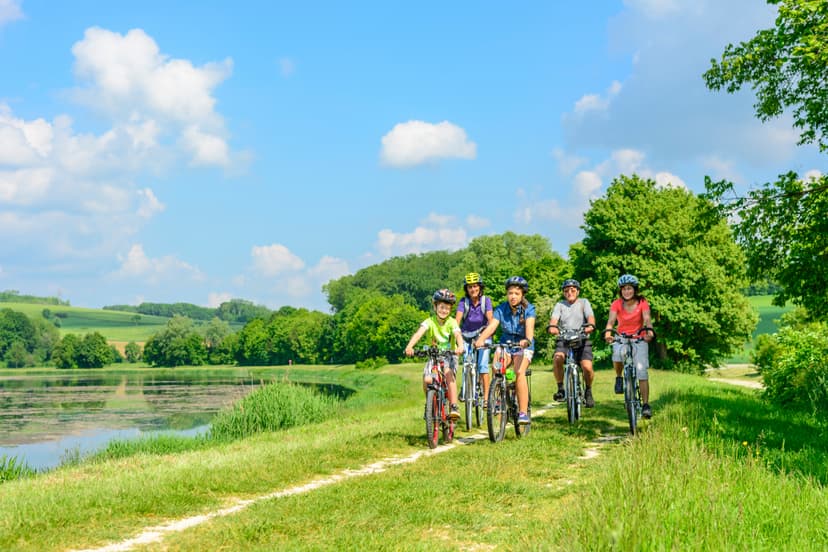 sortie vélo en famille