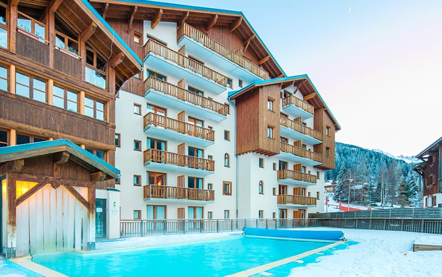 Résidence La Turra Valfréjus en hiver