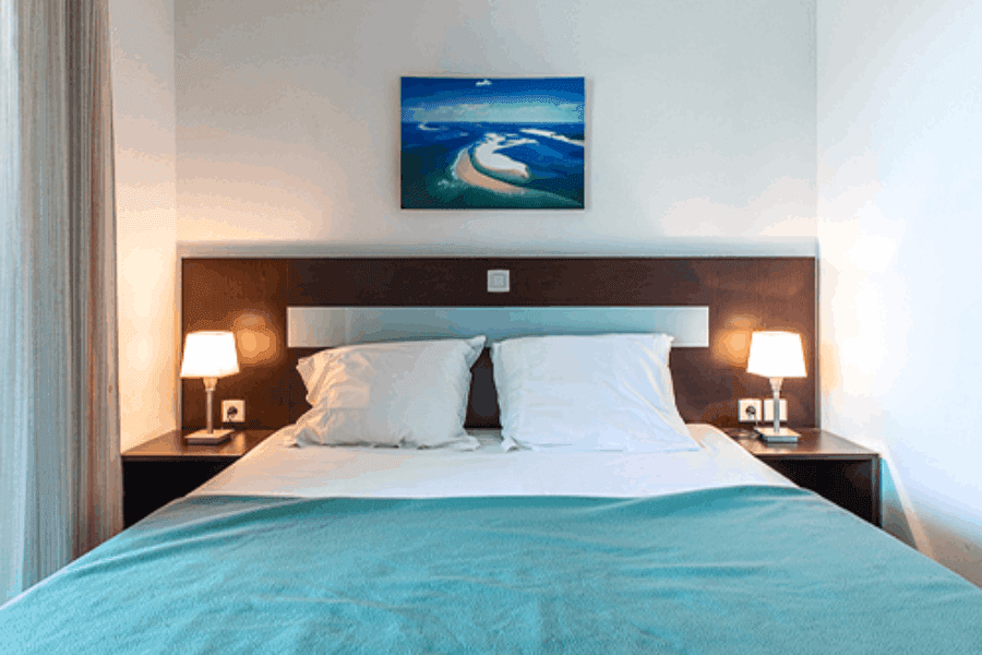 Chambre double résidence Le Crystal Vacancéole à Cagnes-sur-Mer